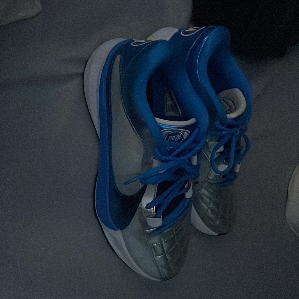 Nike  Blue and Silver Sneakers - Picture 9 of 9